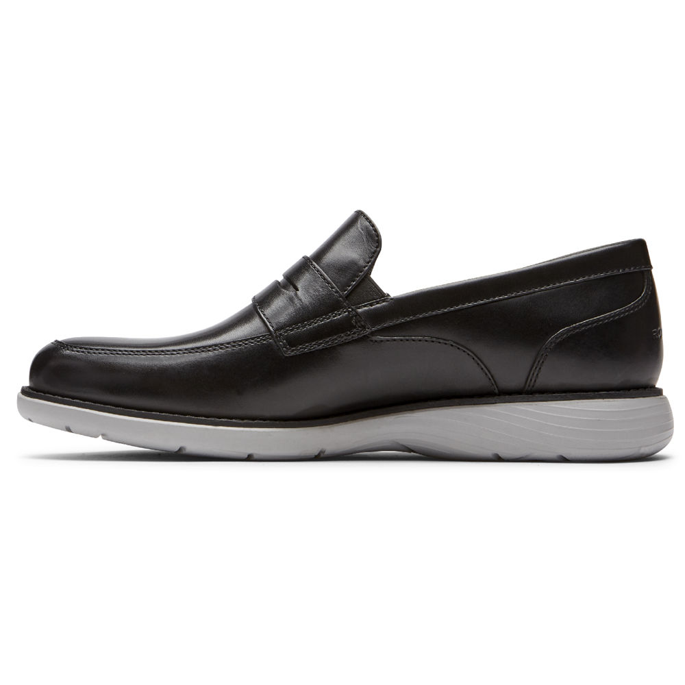 Rockport Loafers For Mens Black - Garett Penny - LR7683410